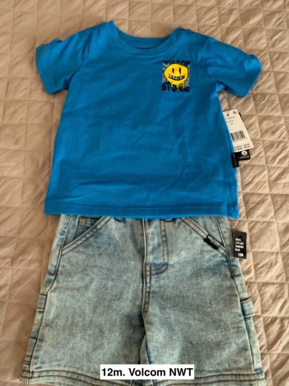 12m. Volcom Stone Toddler Set NWT
